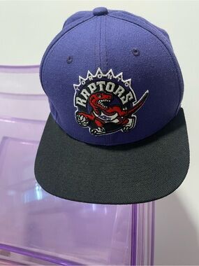 Toronto Raptors Mitchell & Ness Purple and black Snapback Hat